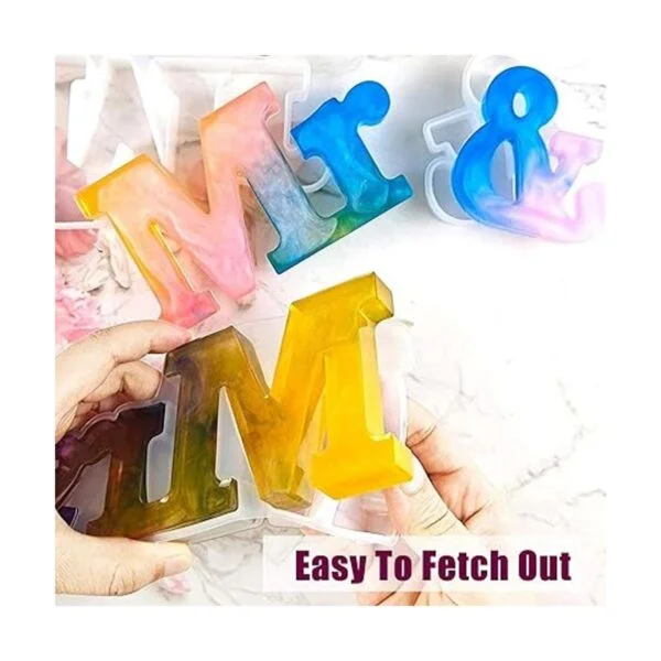 4 moldes de resina para letras Mr Mrs Love Home Family_4