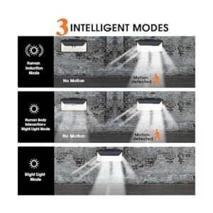 WBM Smart Luces solares para exteriores 100 LED IP65_5