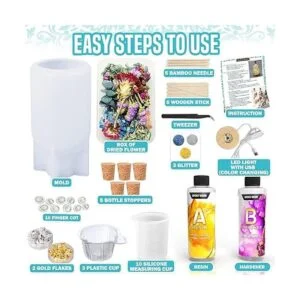 Zoncolor Kit de moldes de resina para botellas kit de_2