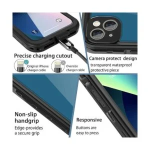 AICase Funda impermeable para iPhone 13 Mini 5.4_5