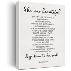 Scott Fitzgerald Lienzo decorativo inspirador para pared_1