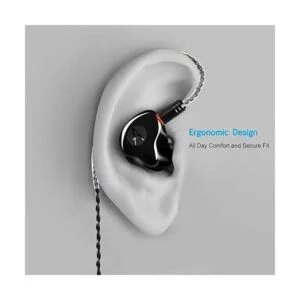 DCMEKA Monitor de oído auriculares híbridos dinámicos_5