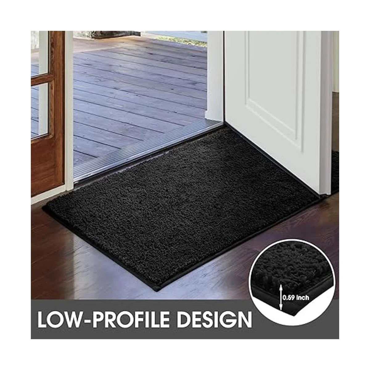 HOMEIDEAS Tapete para puerta de interior 17 x 29_5