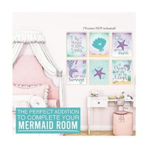 6 impresiones reversibles de sirena de 8 x 10 pulgadas_2