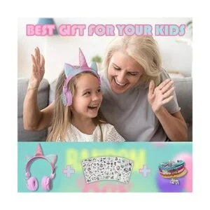 Auriculares inalámbricos de unicornio para niños_5