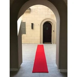 Alfombra roja para fiesta 2 x 15 pies 70 GSM alfombra_6