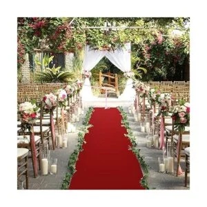 Alfombra roja para fiesta 2 x 15 pies 70 GSM alfombra_2