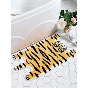 Alfombras antideslizantes en forma de tigre de dibujos_2