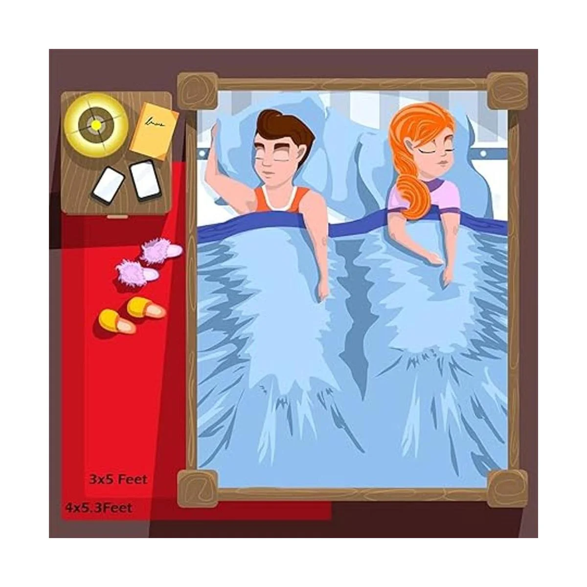 Amearea Alfombra de pelo alto suave y esponjosa de alta_7