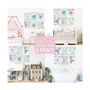 6 impresiones reversibles de sirena de 8 x 10 pulgadas_4