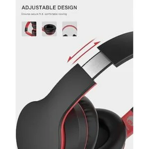 Rockpapa Auriculares Bluetooth E7 sobre la oreja_4