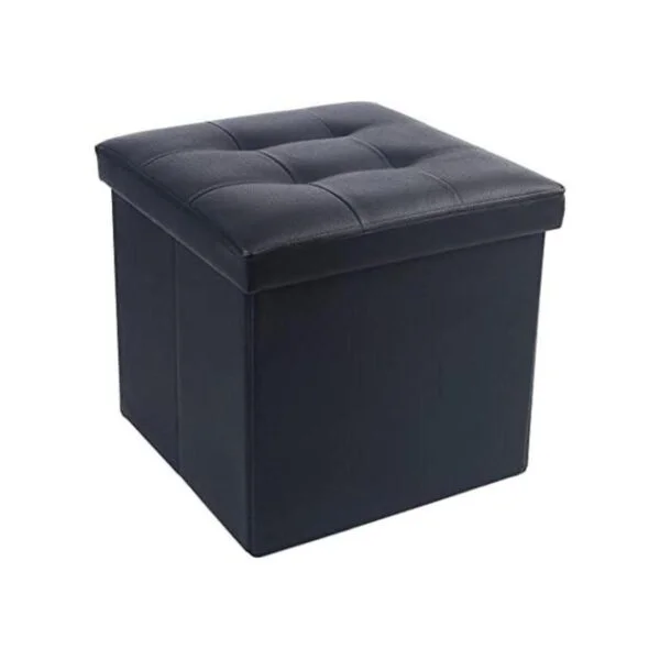 LotFancy Cubo otomano de almacenamiento taburete otomano_1