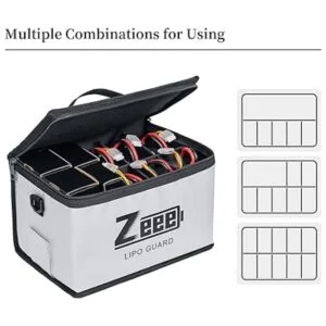 Zeee Lipo Bolsa segura para batería bolsa ignífuga de_3