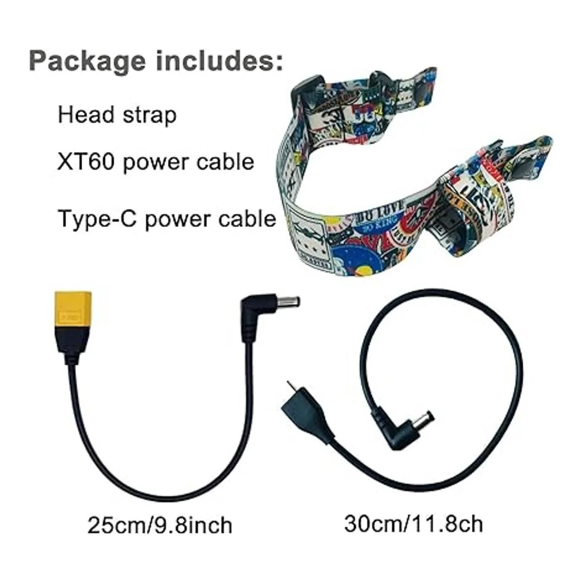 Cable de alimentación XT60 macho para gafas DJI FPV V2_3