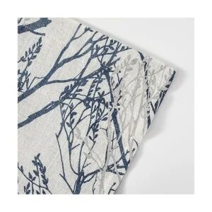 DriftAway Tree Branch Cortina de lino con impresión de_3