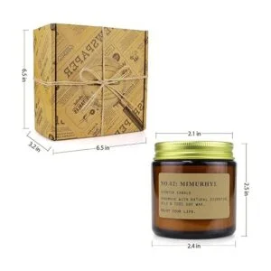 YFYTRE Juego de 4 velas perfumadas de cera de soja velas_6