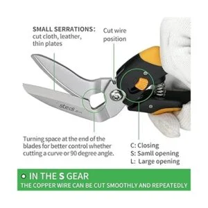 stedi Tijeras resistentes de 9 pulgadas tijeras_5