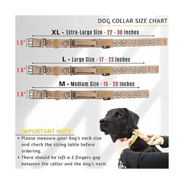 Collar de perro para perros grandes Collar táctico con_3