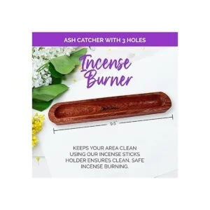 Atrapasubras de madera e incienso para palos soporte para_2