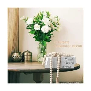 3 libros blancos decorativos de tapa dura de imitación de_4