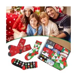 15 pares de calcetines de Navidad para fiestas acogedores_7