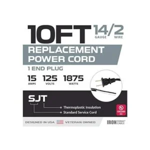 Cable de alimentación de repuesto de 14 AWG con extremo_2