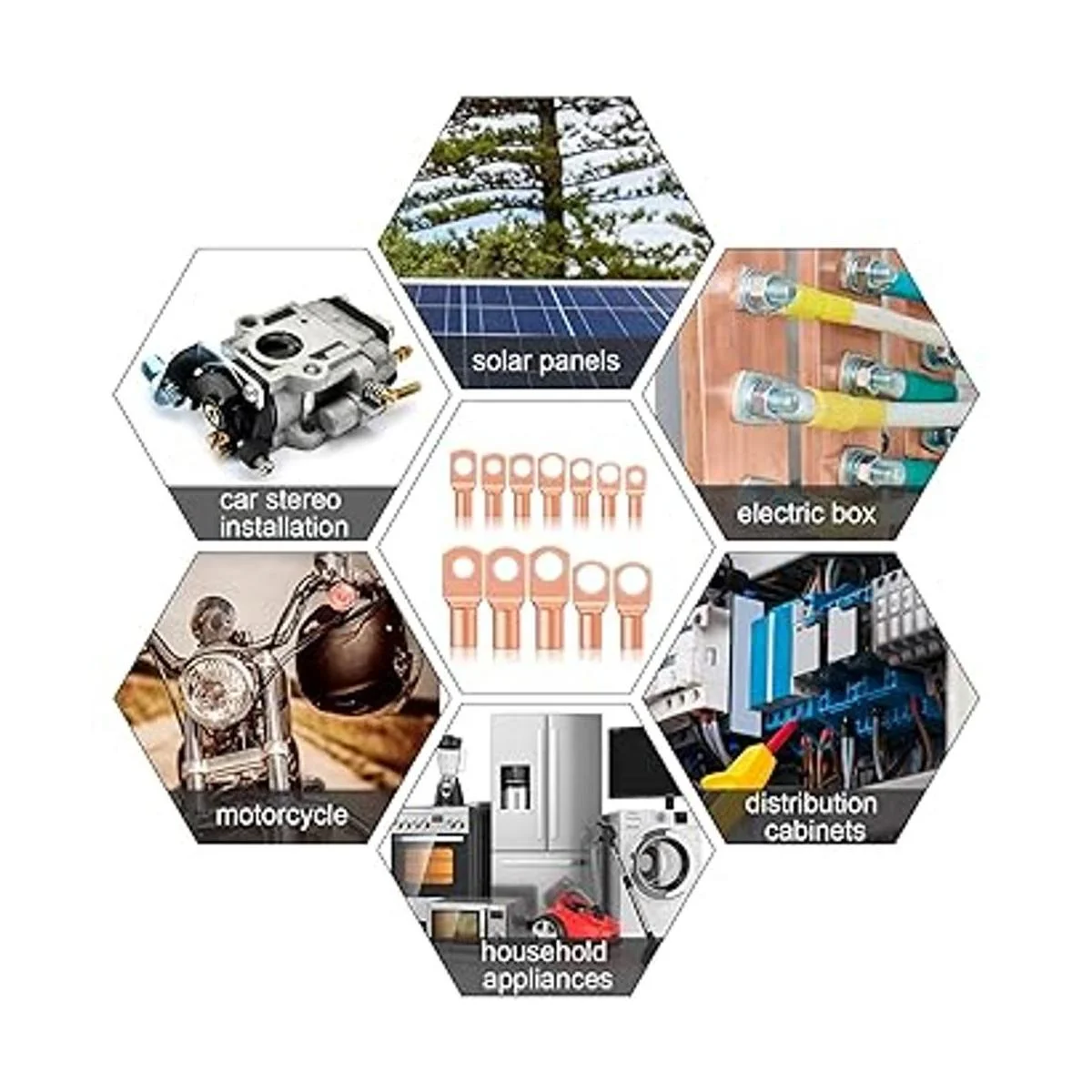 Extremos de cable de batería de cobre 12 tamaños_7