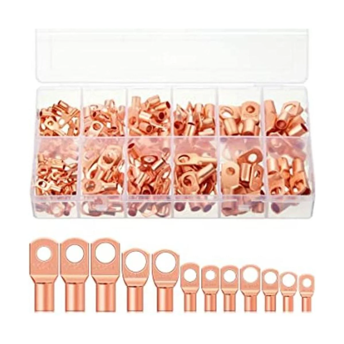 Extremos de cable de batería de cobre 12 tamaños_1