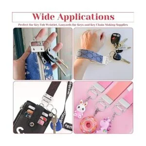 Shynek Juego de 50 piezas de accesorios para llavero de_2