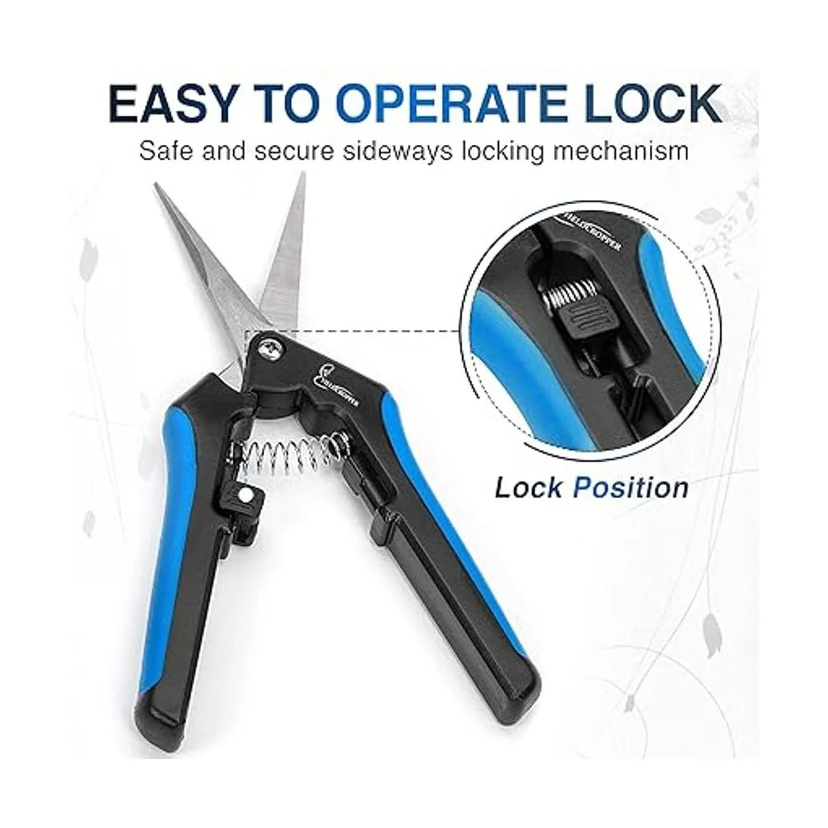 Yieldcropper Juego de 2 tijeras de podar de hoja recta y_6