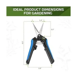 Yieldcropper Juego de 2 tijeras de podar de hoja recta y_5