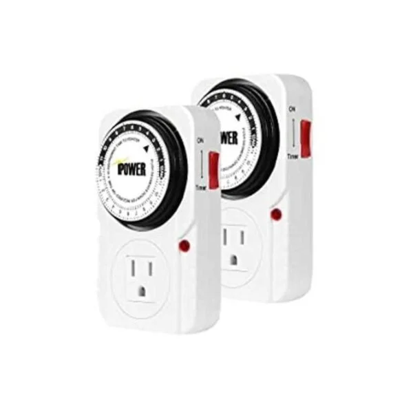 iPower Temporizador mecánico enchufable de 24 horas_1