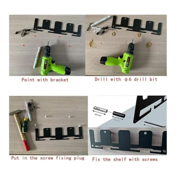 SZWJTLV Milwaukee M18 Soporte para batería 4X soporte de_5