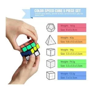 STEAM Life Juego de 5 cubos de velocidad educativos_3