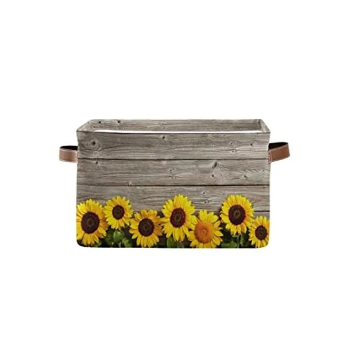 Staytop Cesta de almacenamiento grande de girasoles de_1