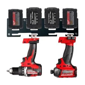 SZWJTLV Milwaukee M18 Soporte para batería 4X soporte de_2