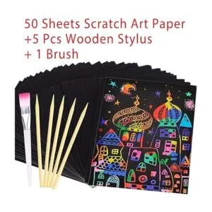 Plantilla de dibujo para niños 50 piezas de papel de Arco_3