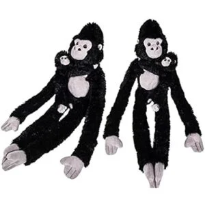 Peluche de gorila colgante de 25 pulgadas con bebé felpa_6
