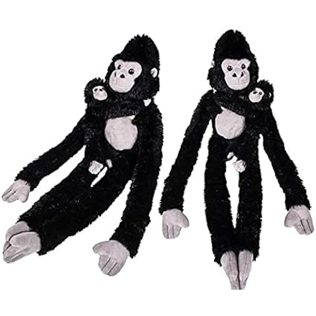 Peluche de gorila colgante de 25 pulgadas con bebé felpa_6