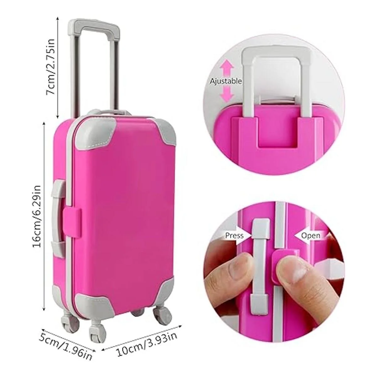 COSYOO Juego de 17 piezas de viaje para muñecas_3