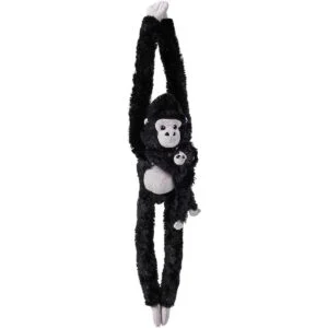 Peluche de gorila colgante de 25 pulgadas con bebé felpa_1