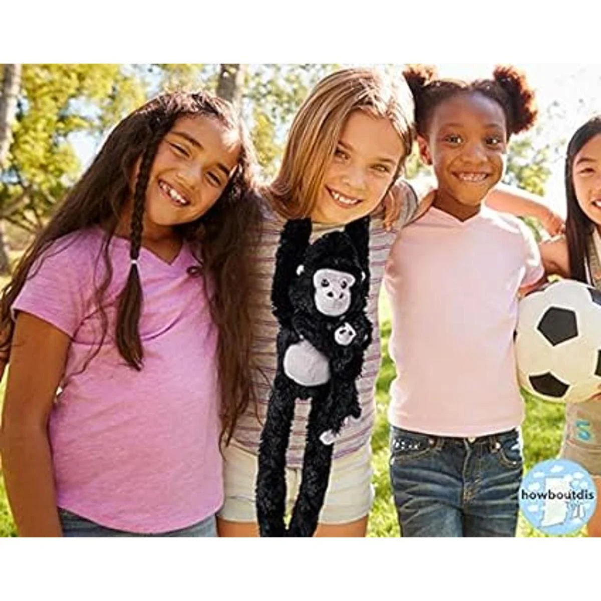 Peluche de gorila colgante de 25 pulgadas con bebé felpa_2