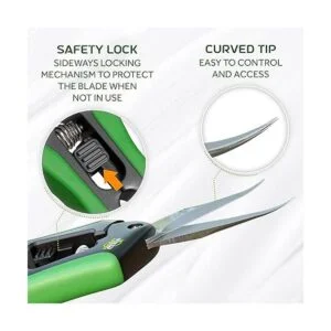 Yieldcropper Juego de 2 tijeras de podar de hoja recta y_4