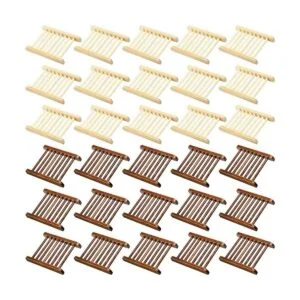Paquete de 30 soportes para jabón de madera de bambú_1