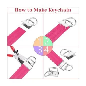 Shynek Juego de 50 piezas de accesorios para llavero de_3