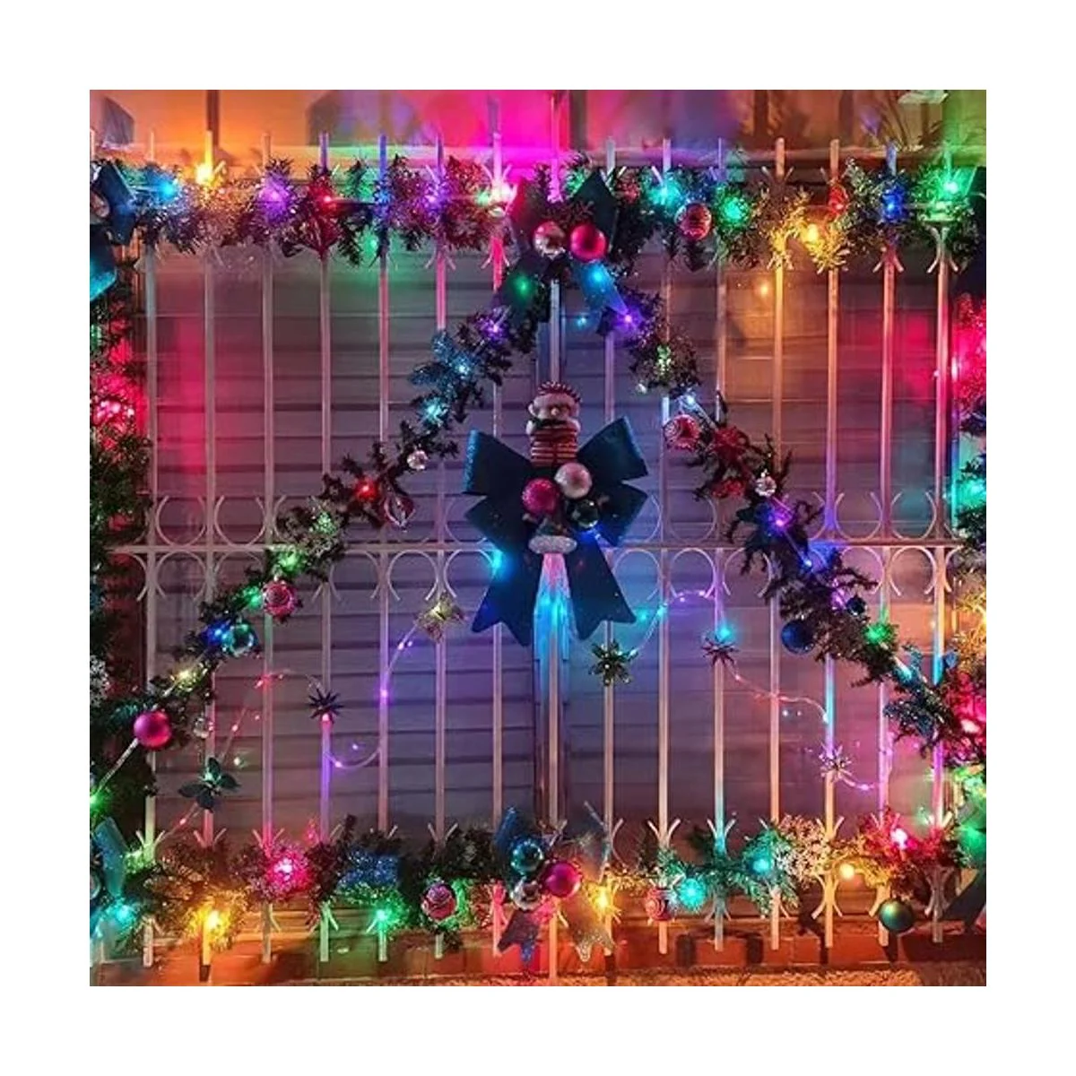 YEGUO Cadena de luces solares LED impermeables para_5