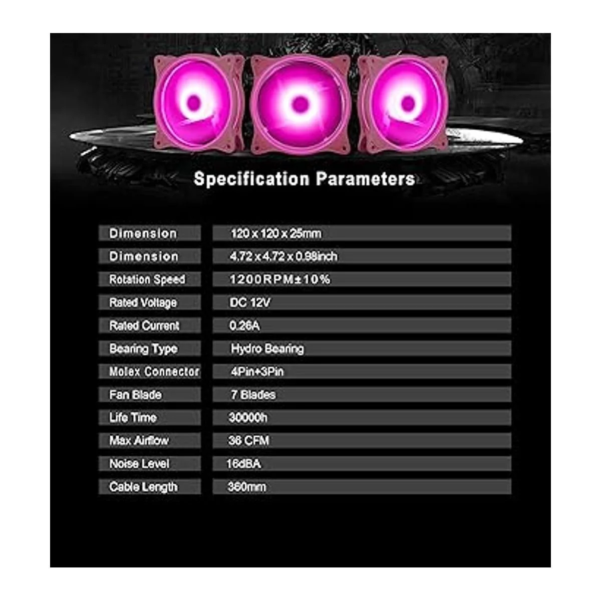 Ventilador de refrigeración para computadora de 4.724 in_4