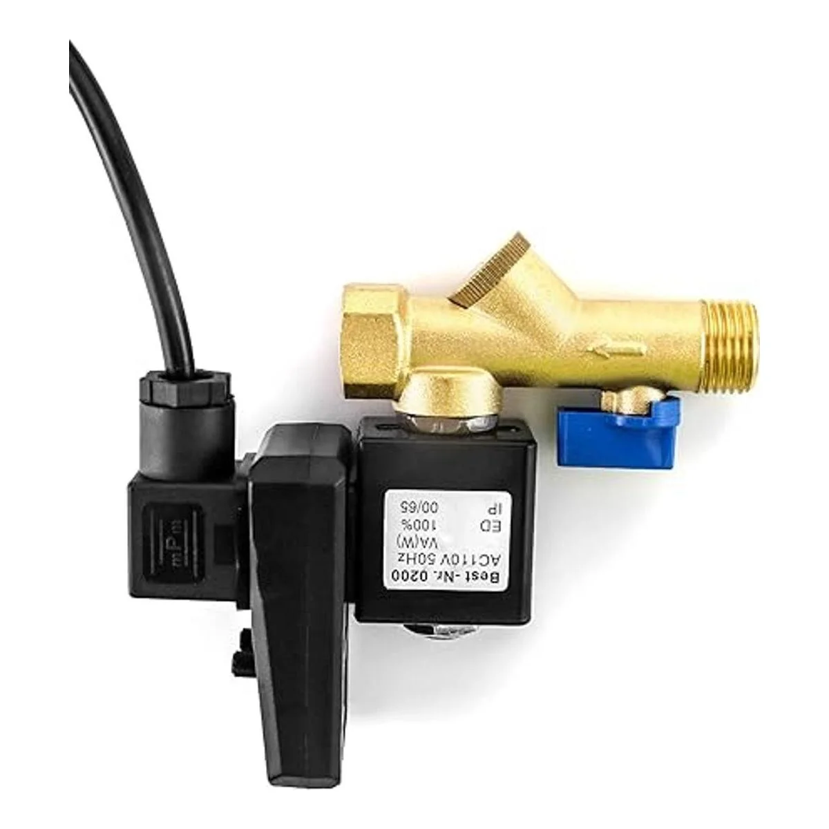QWORK Válvula de drenaje electrónica CA de 110 V 12_3