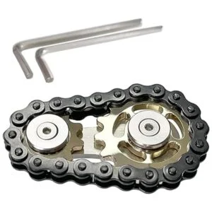 Bitopbi Cadena de piñón de acero inoxidable para ansiedad_2