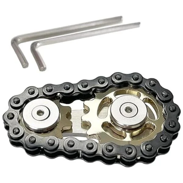 Bitopbi Cadena de piñón de acero inoxidable para ansiedad_2